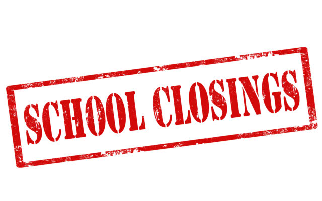 Area Closings for Friday December 10th